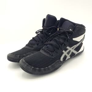 ASICS  Matflex 6 Wrestling Shoes Black white men's size 9